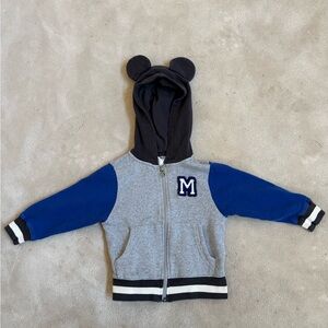 Hanna Andersson  x Disney Collection Hoodie. Mickey Mouse ears as a hood.